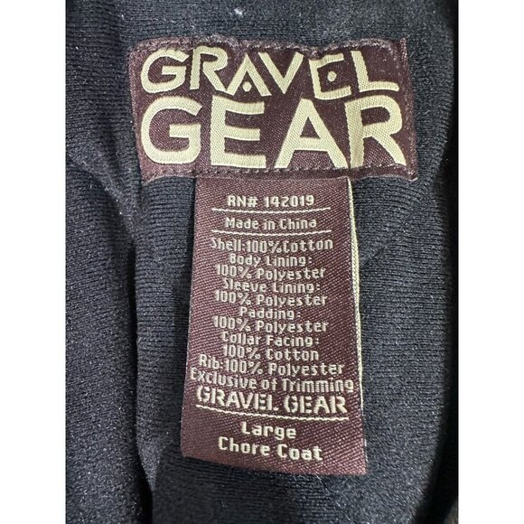 Gravel Gear Coat Mens Large Green Canvas Chore Workwear Grunge Stained‎ - Picture 7 of 15